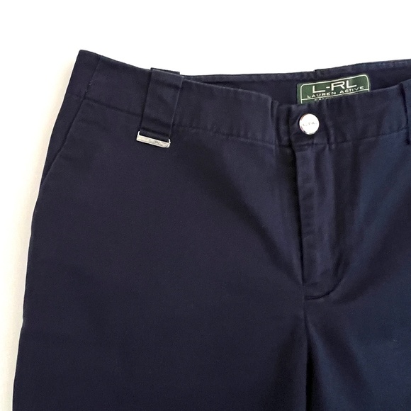 Ralph Lauren Women's Blue Capri Lightweight Pants Size 8P - Picture 2 of 12